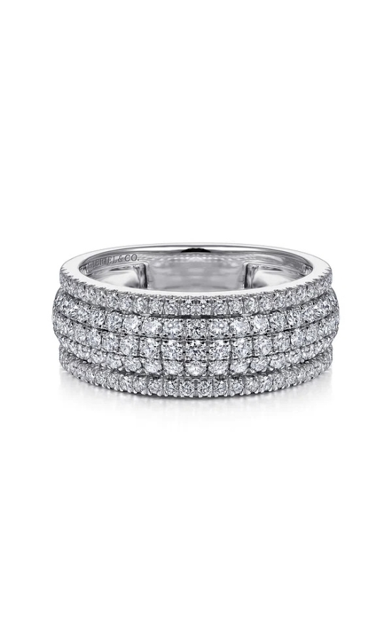 Wide Pave Diamond Band